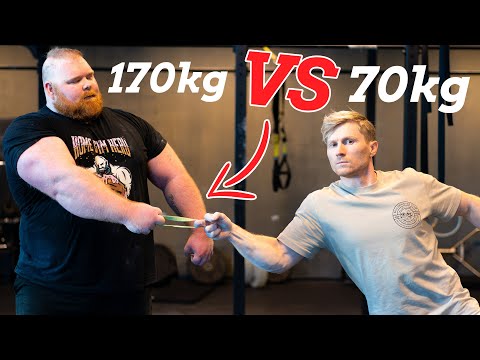 Strongman VS Rock Climber   -   Who has stronger grip?