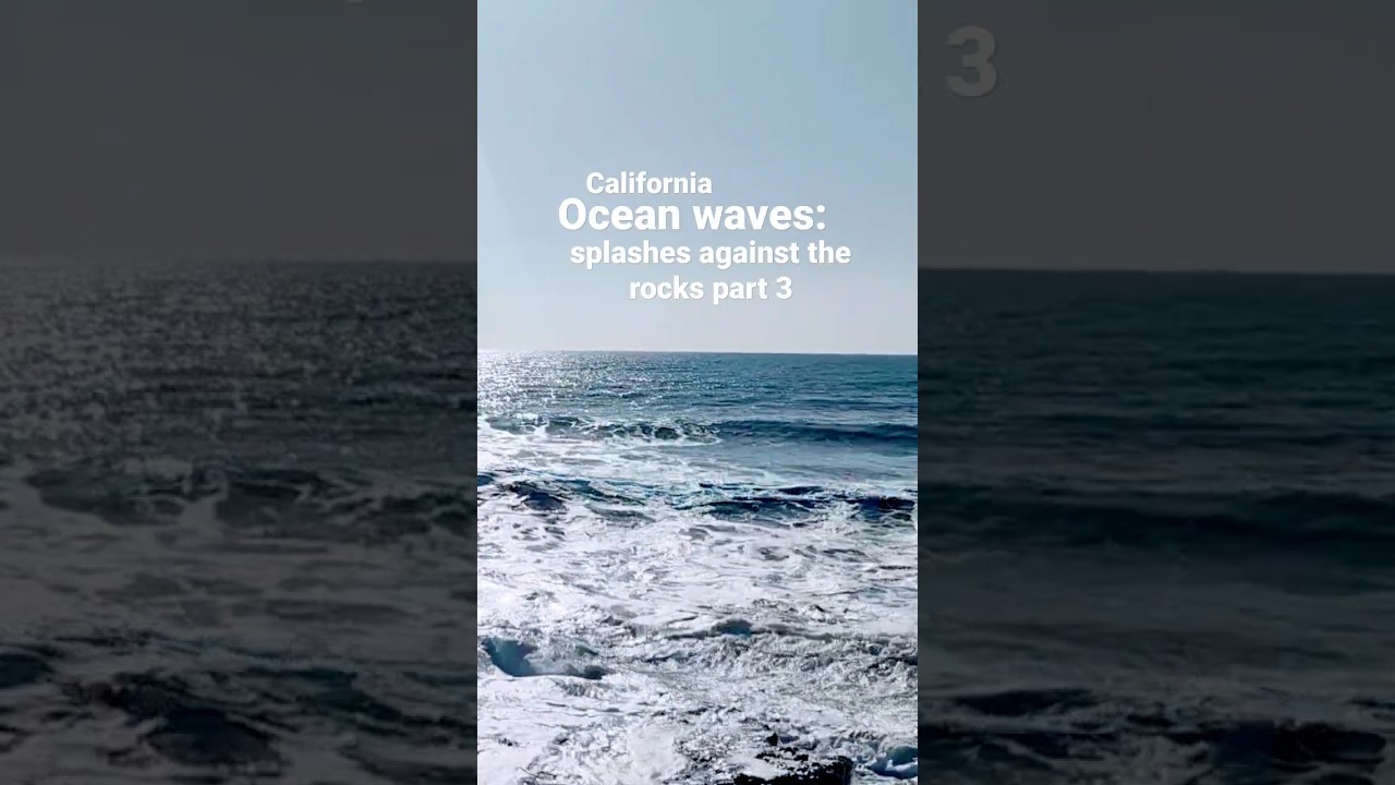 Ocean waves-splashes against the rocks part 3#planetearth#ocean#california#waves#rocks#relaxing