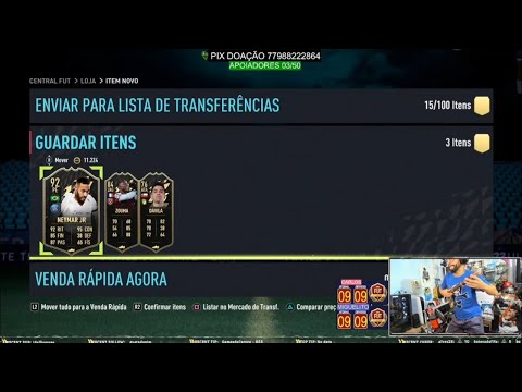 STREAMER DROVE NEYMAR 92 AT THE FUT CHAMPIONS AWARDS