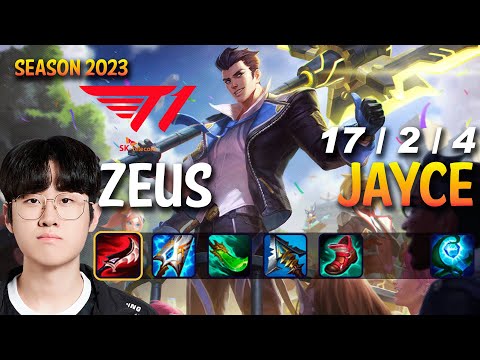 T1 Zeus JAYCE vs CASSIOPEIA Top - Patch 13.15 KR Ranked