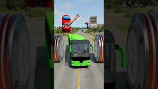 Download lagu Dumper Truck & Long Capsule Buses vs Chained Hydraulic Crush - BeamNG Drive #shorts #beamngdrive mp3