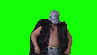 The Shockmaster falling green screen