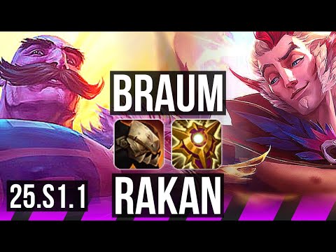 BRAUM & Miss Fortune vs RAKAN & Kalista (SUP) | BR Grandmaster | 25.S1.1