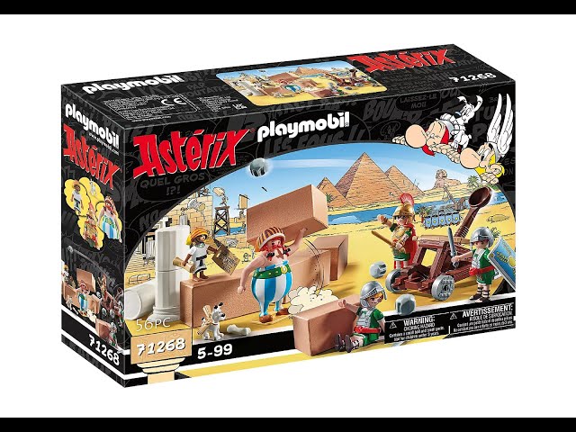 Vídeo relacionado con PLAYMOBIL Asterix 71268 Numerobis y la Batalla de Palacio, catapulta de Trabajo de los Romanos, Juguete para niños a Partir de 5 años