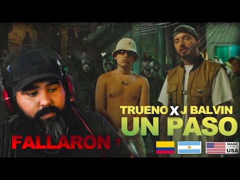 Trueno, J Balvin - UN PASO (Video Oficial) || VARE REACCIÓN 🇺🇸