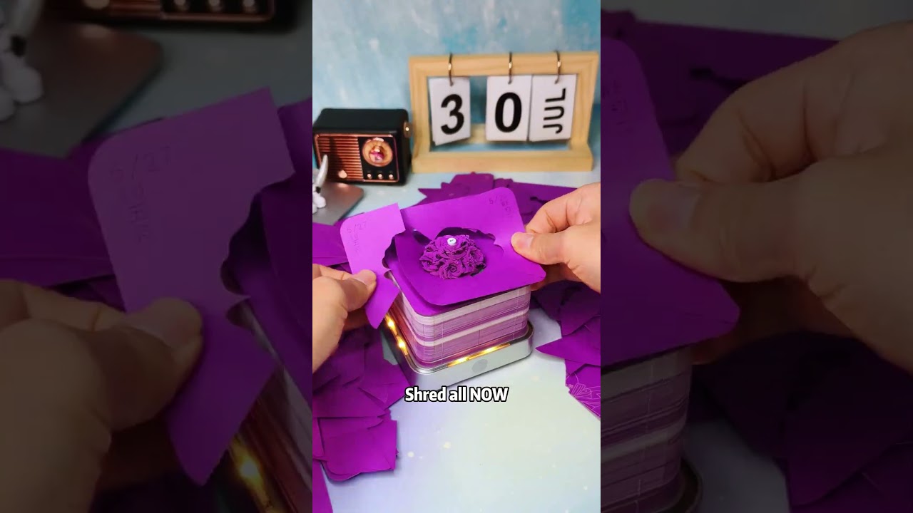 Tear-off calendar notes: a creative 3D desktop decoration#earth #rose #decoration #gift #calendar