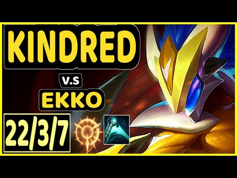 BABIP (KINDRED) vs EKKO - PENTAKILL 22/3/7 KDA JUNGLE GAMEPLAY - OC Ranked DIAMOND