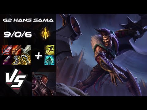G2 Esports Hans Sama BOTTOM Draven vs Lucian - EU Challenger Patch 25.S2.2