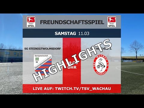 11.03.2023 - 14:00 Uhr | Testspiel: SG Steinigtwolmsdorf - TSV Wachau 2.