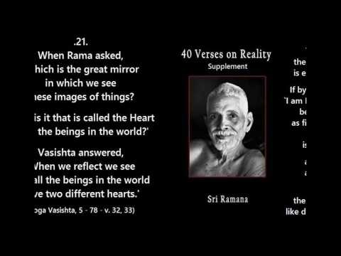 114 Sri Ramana Bhagavan's Supplement 40 Verses on Reality-English Meaning- Slides Show - no audio