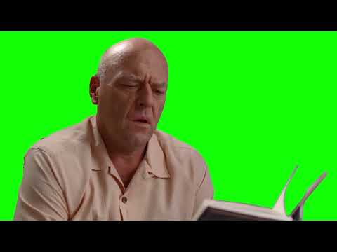 Hank Schrader Reading a Book in the Toilet meme - Breaking Bad - Green Screen