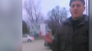 Cop talks to man for his "hands in his pockets"