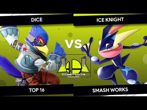 Smash Works - Dice (Falco) vs IceKnight (Greninja) - Top 16