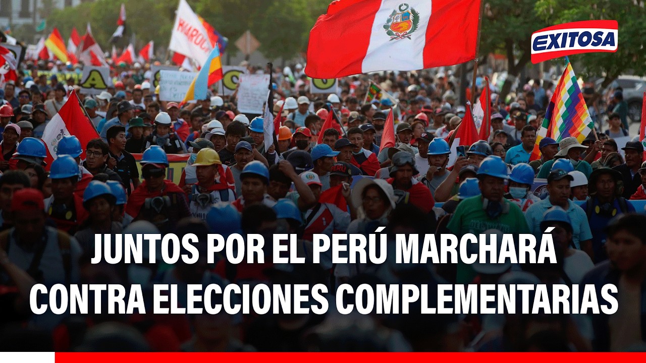 🔴🔵 Juntos por el Perú y otros partidos se movilizarán en contra de elecciones complementarias