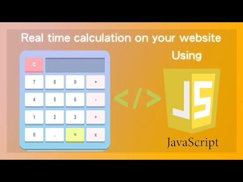 Real Time Calculation In A Form Using Javascript Tutorial