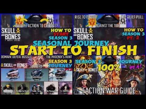 Skull and Bones ☠️ Start to Finish Seasonal Journey Season 3