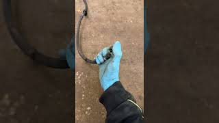 SEIZED handbrake cable. MOT failure, diagnose, fix and repair