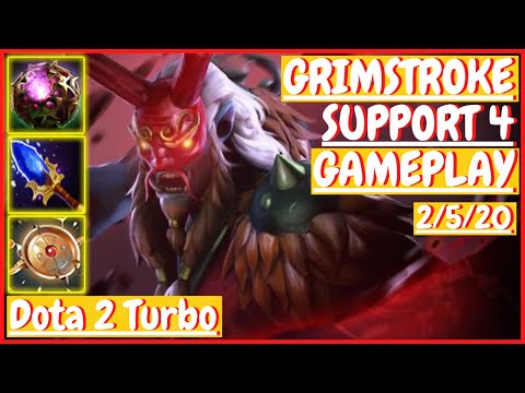 Grimstroke 2/5/20 [SUPPORT 4] [Gameplay DOTA 2 Turbo] 7.31