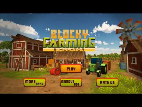 Blocky Farming Harvester Simulator - Forage & Plow Video