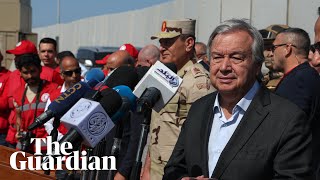 António Guterres urges Israel to open aid 'lifeline' for Gaza