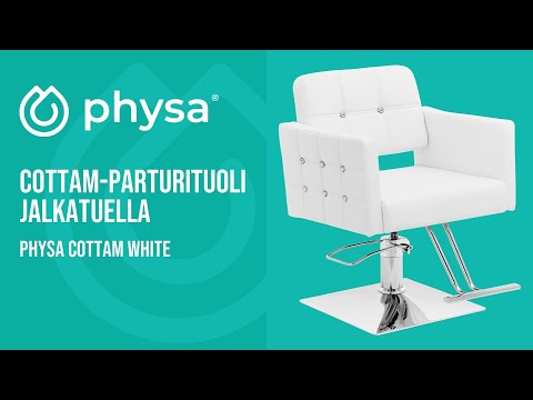 video - Cottam-parturituoli jalkatuella - istuinkorkeus 45 - 55 cm - 150 kg - valkoinen