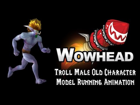 [Legion] Troll Male Old Character Model Running Animation