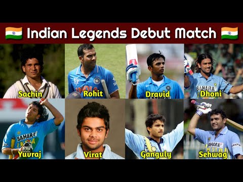 Debut Match of Virat, Dhoni, Sachin, Rohit, Yuvraj, Ganguly, Sehwag, Raina, Rahane, Dravid & Stories