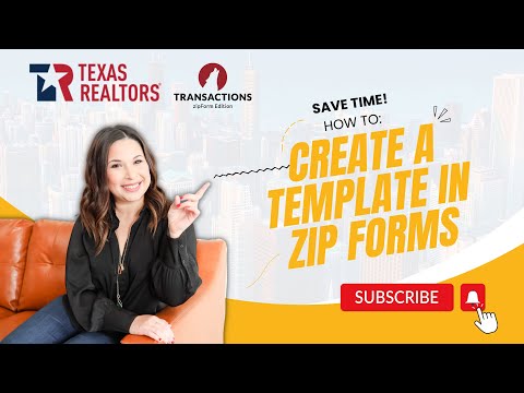 Save Time In Zip Forms How To Create A Template