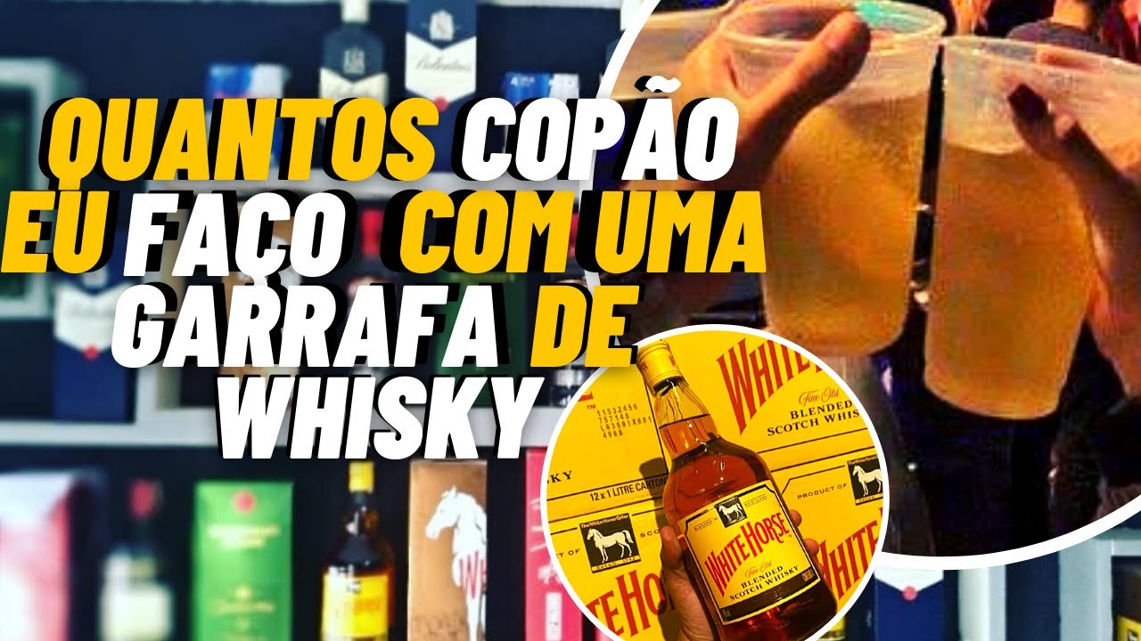 Quantos COPÃO DE WHISKY da pra fazer com uma garrafa de WHISKY - WISKERIA /DISTRIBUIDO DE BEBIDAS