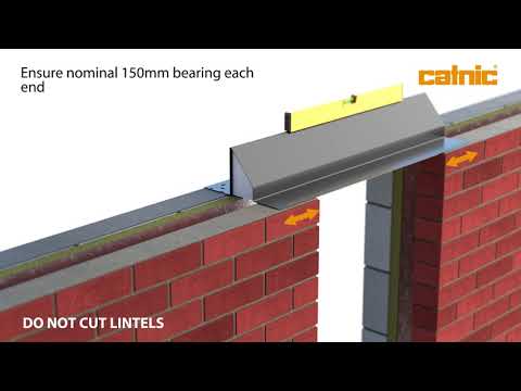 How to install a Cavity Wall steel lintel