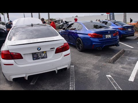 BMW F10 M5 and F90 M5 rev battle/sound comparison (and a V10 M6)