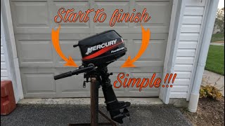 Mercury 6 hp Four stroke (Start to Finish)