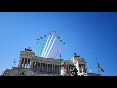 2 Giugno 2022: lo spettacolo delle Frecce Tricolori sull’Altare della Patria