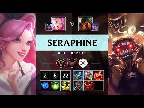 Seraphine Support vs Nautilus - KR Grandmaster Patch 25.16