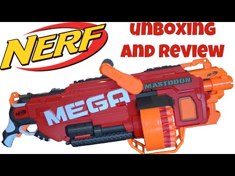 Nerf N-Strike MEGA Mastodon Unboxing and Review