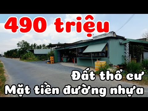 Đất mặt tiền đường nhựa 100% thổ cư giá 490 triệu ở Bến Cầu Tây Ninh cách Mộc Bài 10km TPHCM 60km