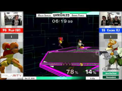 Unrivaled 4 Melee - PG Plup (Sheik) vs SS Colbol (Fox) - Grand Finals