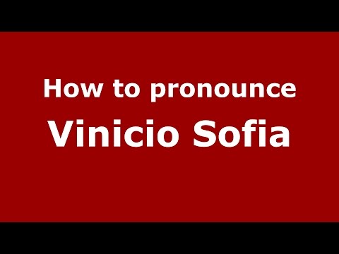 How to pronounce Vinicio Sofia (Italian/Italy)  - PronounceNames.com