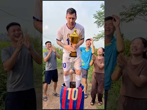 Messi Stole the Golden Trophy & Ran Away?! 😱🏆 #Messi #WorldCup #Football #Soccer #FIFA