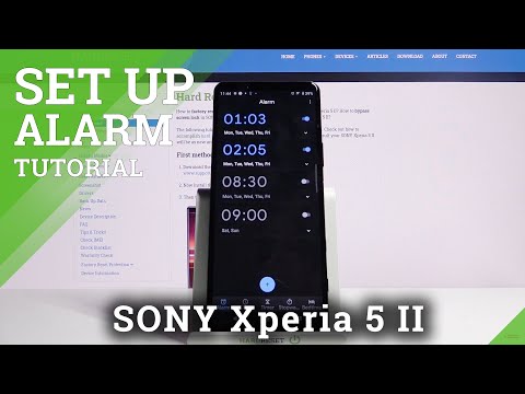 How to Schedule Alarms in Sony Xperia 5 II -  Set Up Alarm Clock