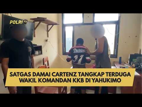 SATGAS DAMAI CARTENZ TANGKAP TERDUGA WAKIL KOMANDAN KKB DI YAHUKIMO
