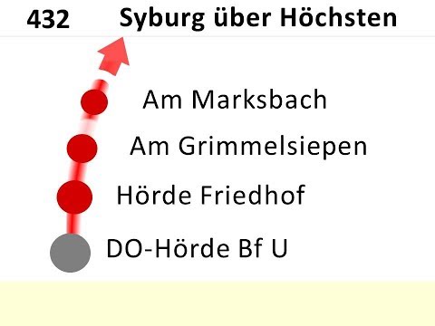 DSW21 Ansagen Bus 432 Hörde - Syburg