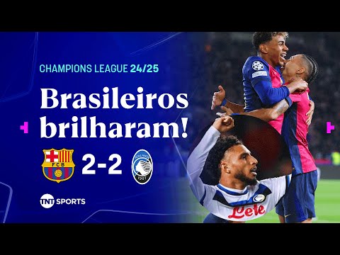 Gols e lances de Barcelona x Atalanta