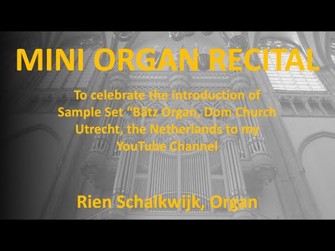 Mini Organ Recital | Hauptwerk: Bätz Organ Dom Church Utrecht