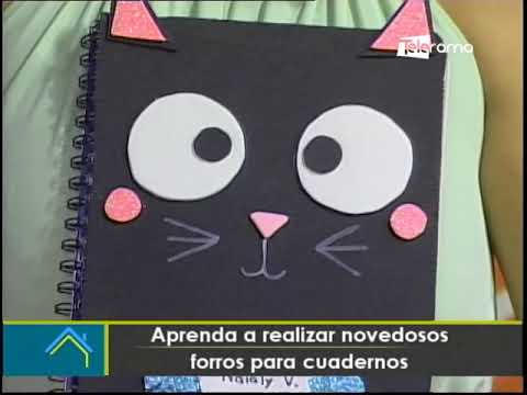 Aprenda a realizar novedosos forros para cuadernos