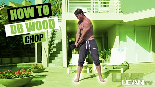 DUMBBELL REVERSE WOODCHOPPER exercise video thumbnail