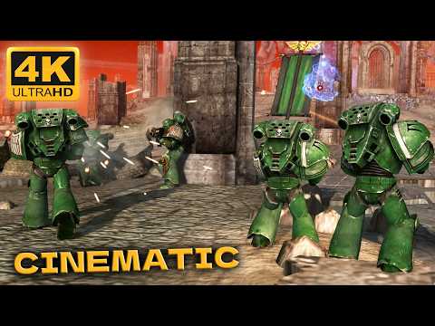 CITY OF CHAOS: Dark Angels vs Black Legion - Men of War: Warhammer 40k Mod Cinematic (4K)