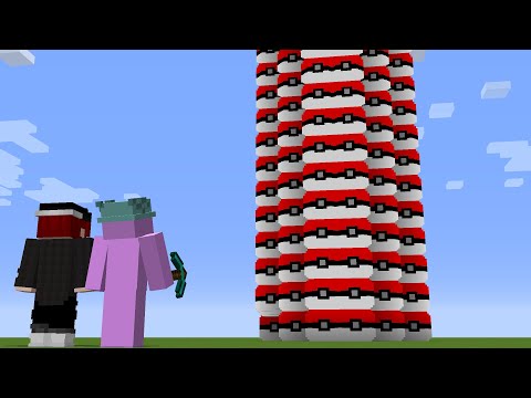 Mega Torre de Lucky Block Pixelmon no Minecraft