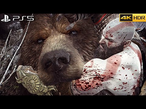 GOD OF WAR RAGNAROK - Kratos vs Atreus (BEAR FORM) Boss Fight [4K 60FPS HDR]