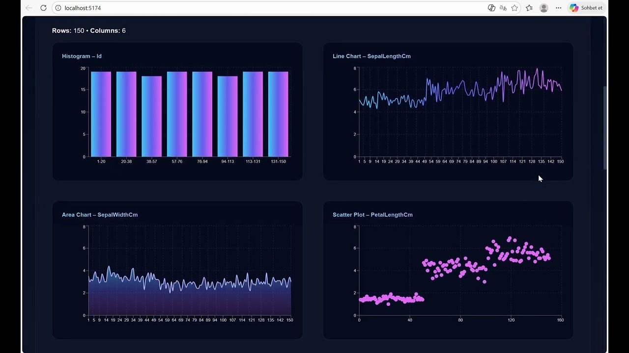 DataVisionX: AI-Powered Data Visualization Tool (React + Vite + Tailwind)